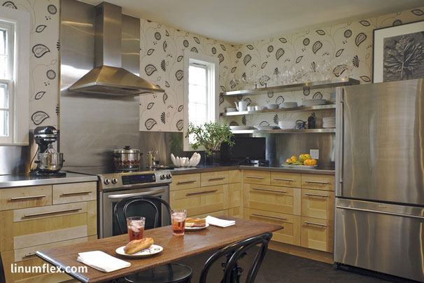 طرح‌های مناسب کاغذ دیواری آشپزخانه